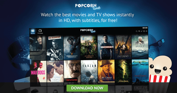 Popcorn Time is one of the top alternatives websites to LeonFlix.