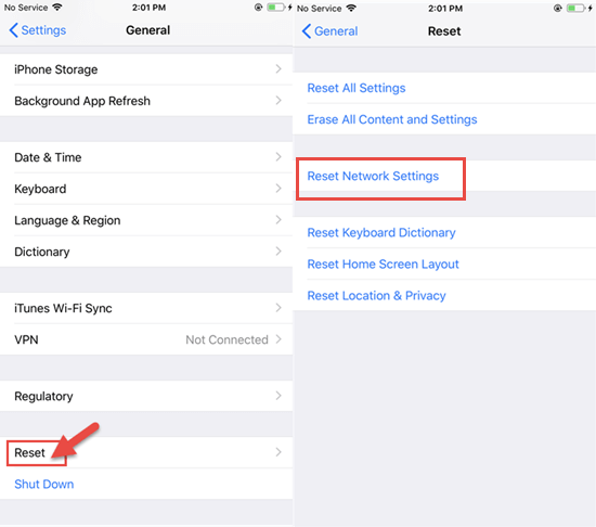 Reset Network Settings to Fix iPhone Keeps Disconnecting from WiFi.