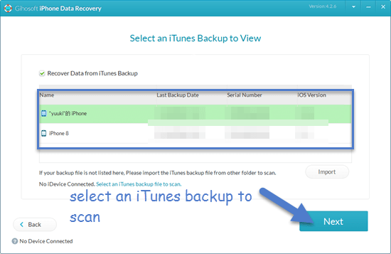 Restore Deleted Voicemail from iTunes Backup
