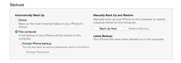 Restoring from Backup to Speed up your iPhone