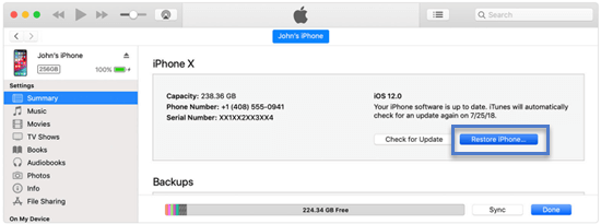 Restore Your iPhone to Factory Settings