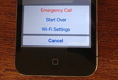 Activate iPhone using Emergency Call