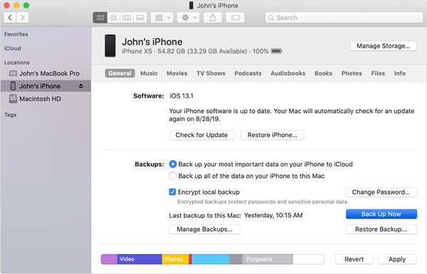 how to backup your iPhone with iTunes