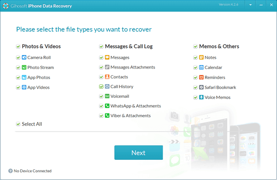 Gihosoft iPhone Data Recovery Free is a reliable iPhone data recovery freeware.