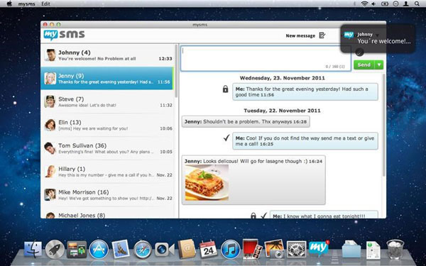 MySMS is an app that you can install on your computer and easily read your iPhone text messages.