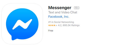 Facebook messenger users can send messages to anyone with no phone number needed.