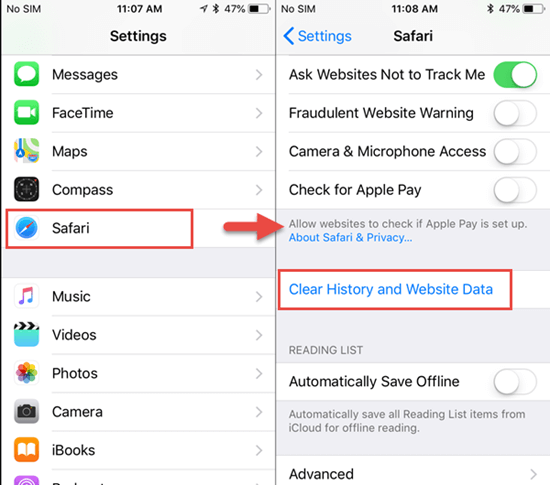 How to Delete Safari History on iPhone
