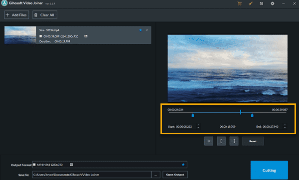 Gihosoft Video Joiner & Cutter is a lightweight two-in-one video editing tool