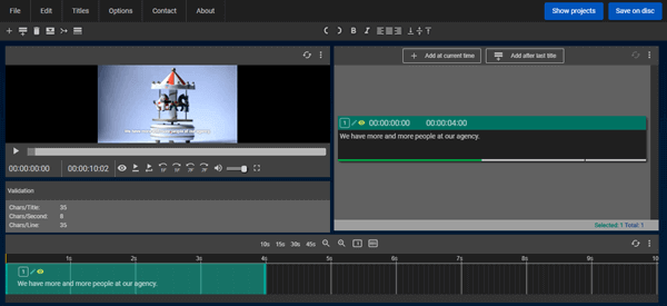 Subtitle Horse maker provides a smooth workflow for you to create subtitles for a video.