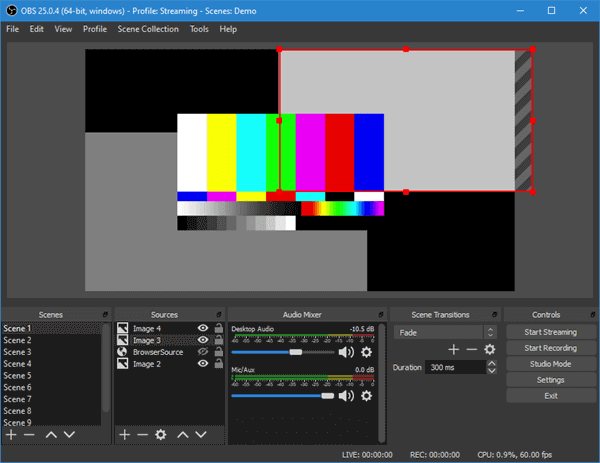 Open Broadcaster Software (short for OBS) is an open-source and free screen video recorder