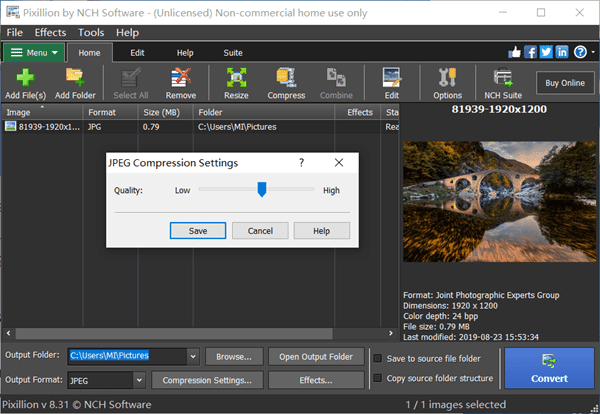 Pixillion – Best All-in-one Image Compression Software